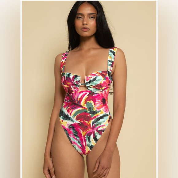 Montce Other - New! Montce Isla Floral Bella One-Piece Cheeky Swimsuit Sz XS $218